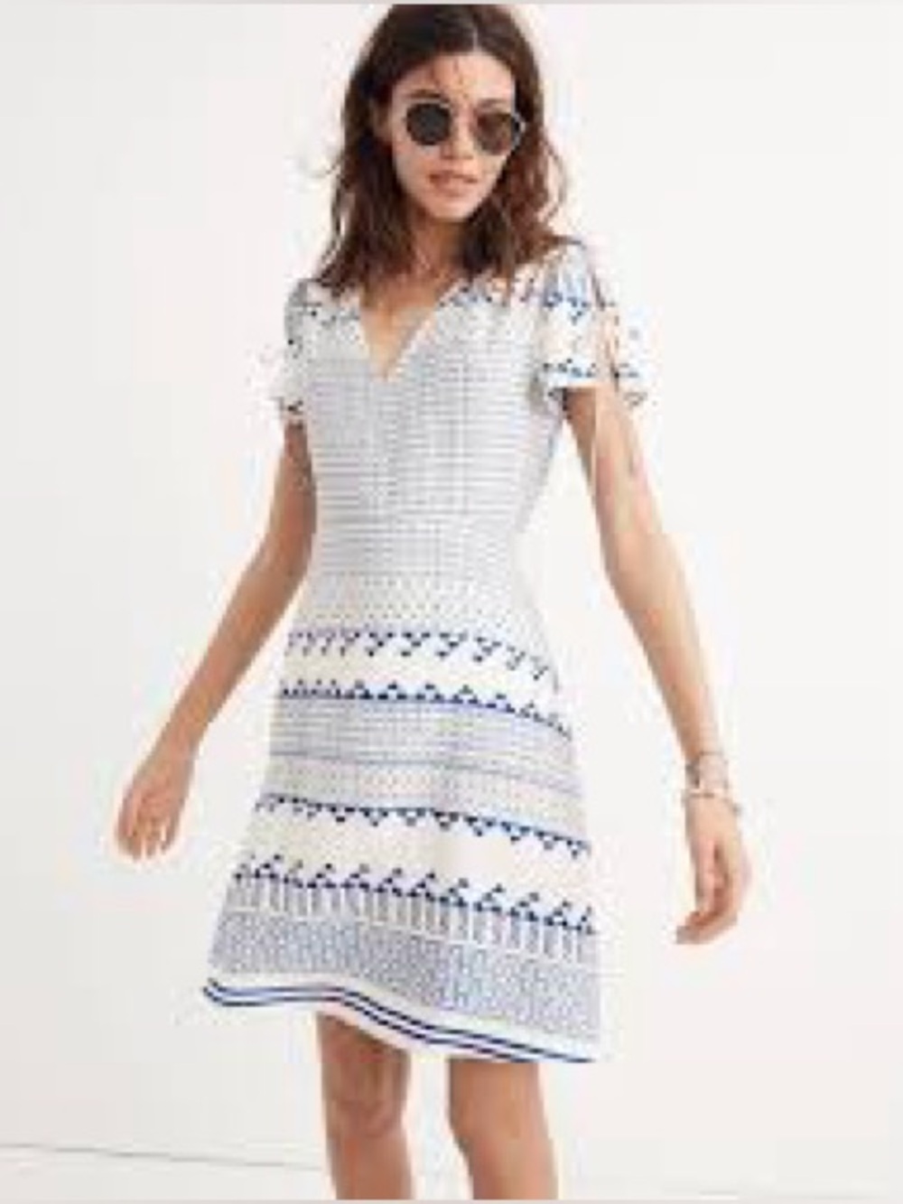 Madewell Poppy Dress in Ionian Tile